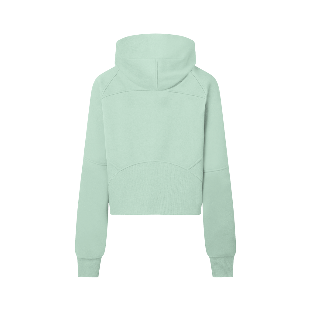 Womens Mental Lab Cropped Half-Zip Hoodie