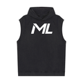 Mental Lab Mens Snow Washed Sleeveless Gym hoodie