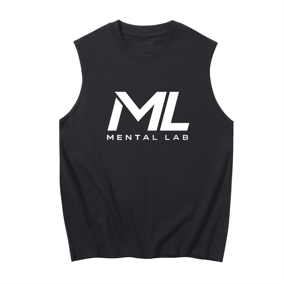 Mental Lab Men's Sleeveless 100% pure cotton Gym Vest