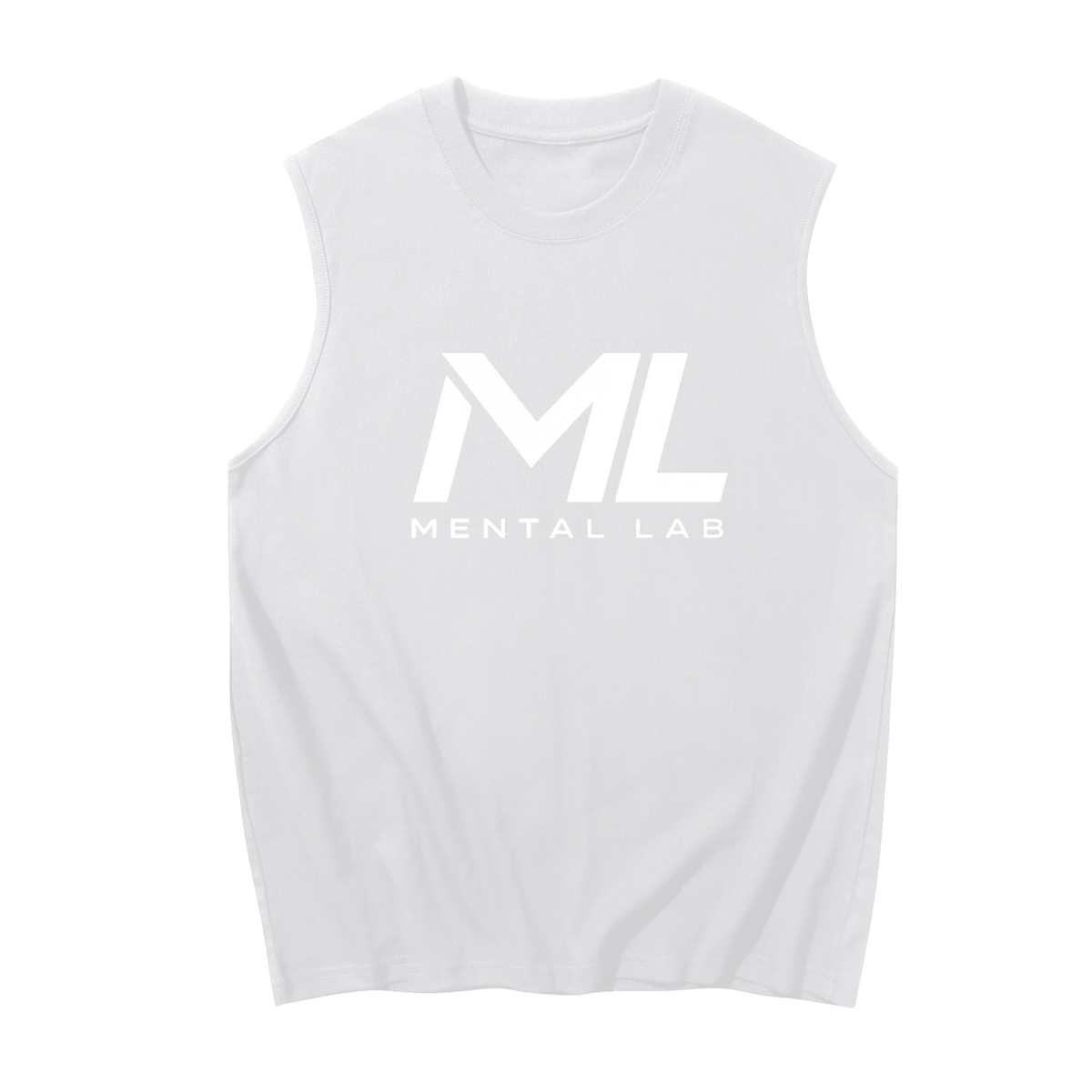 Mental Lab Men's Sleeveless 100% pure cotton Gym Vest