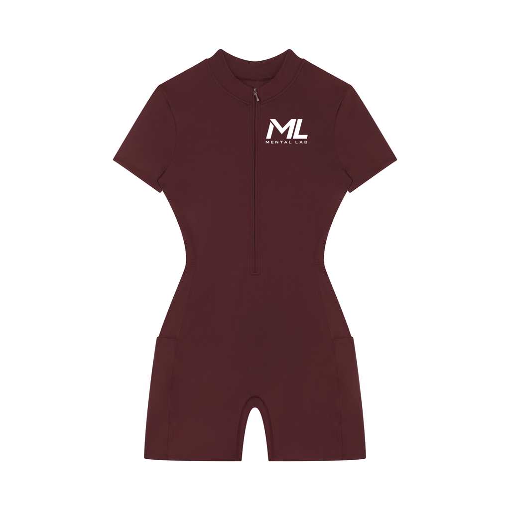Women's Mental Lab Quarter-Zip Short Sleeve Romper