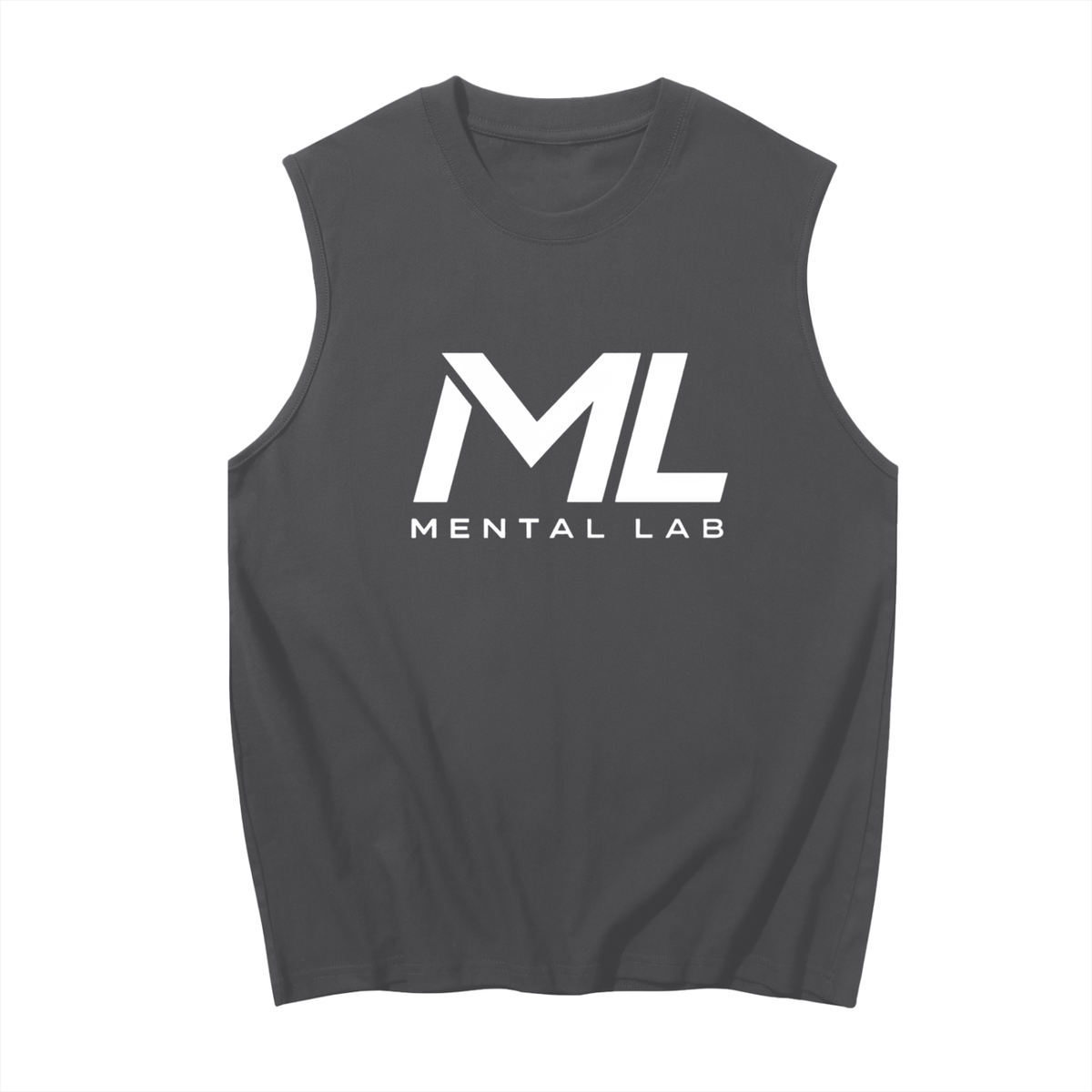 Mental Lab Men's Sleeveless 100% pure cotton Gym Vest